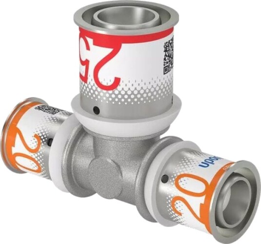 Uponor S-press Plus T-rør Reduksjon 20-25-20mm