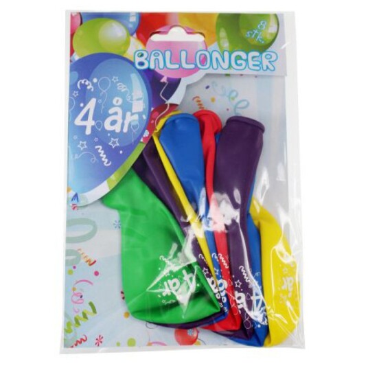 Tinka Ballonger 8-pakning - 4 år