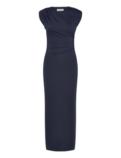 Rosemunde Rwbillie Sl Drape Long Dress   Navy   40
