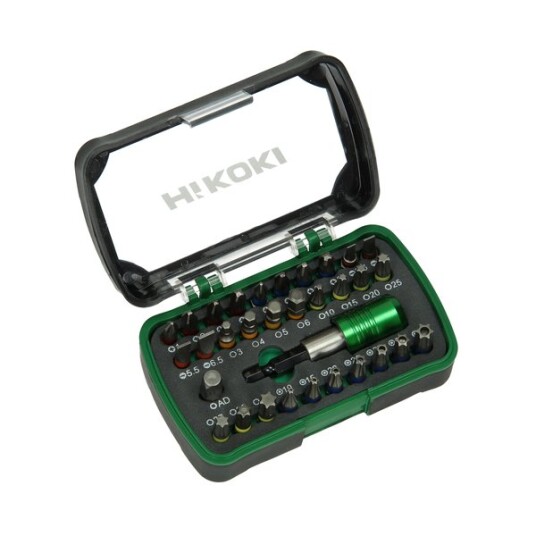 Hikoki Tilbehør 32-Delers Skrutrekkerbitsett Hikoki Hikoki Tilbehør 32-Delers Skrutrekkerbitsett Hikoki