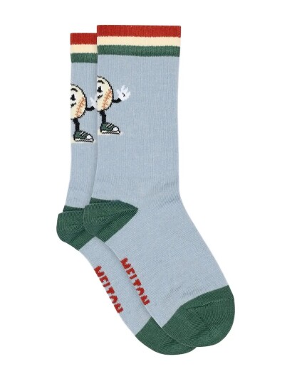 Melton Baseball Star Socks Blue 23/26 Melton Baseball Star Socks Blue 23/26