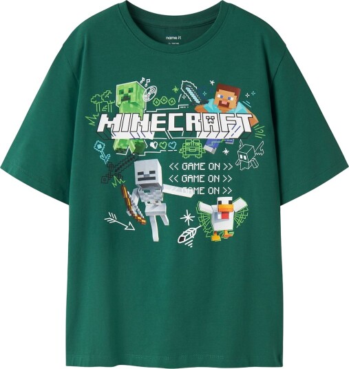 Name It T skjorte   NkmSena   Minecraft   Eviggrønn   Name It   11 12 år (146 152)   T skjorte