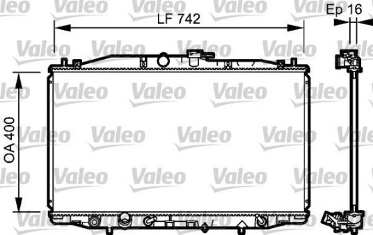 Radiator VALEO 735049 Radiator VALEO 735049