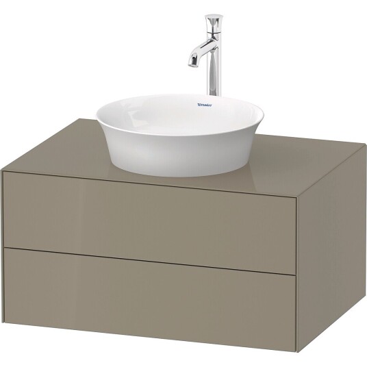 Duravit White Tulip Servantskap 2 skuf. 80x55x40,8 cm Stengrå Høyglans
