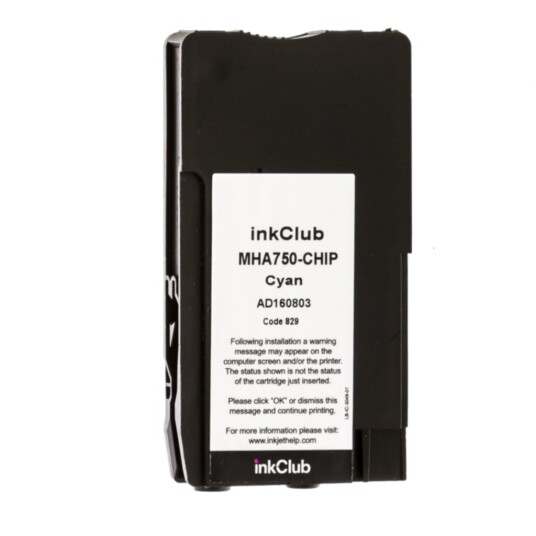 inkClub MHA750-CHIP Blekkpatron, erstatter HP 951XL, cyan, 1500 sider