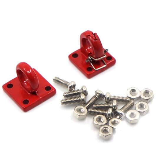 Yeah Racing Lunette Ring Tow Hook Red