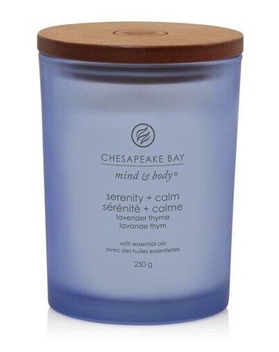 Chesapeake Bay Scented candle with wooden lid - Lavender Thyme