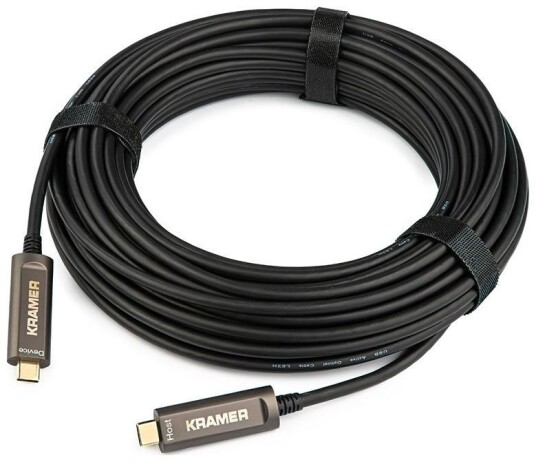 KRAMER CLS-AOCU31/CC-50 - USB 3.1 GEN-2 Optical USB-C (M) to USB-C (M) Cable, plug N play, 15,2m