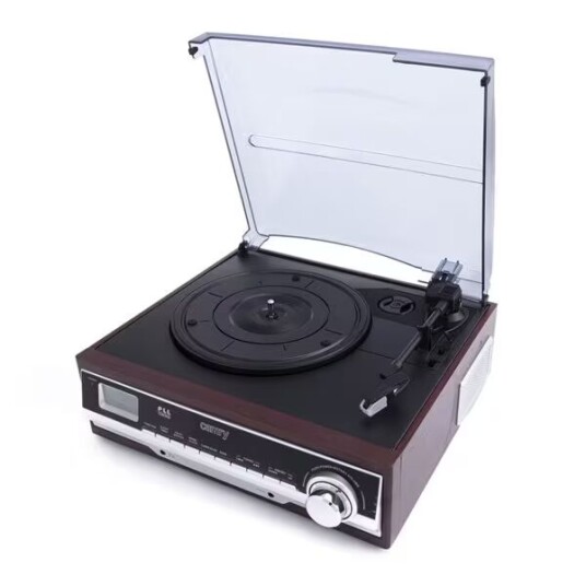 Camry CR 1113 Manuell Platespiller med Radio 3W Brun