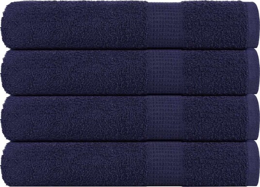 vidaXL Håndklær FROGN 4 stk marineblå 100x200 cm 360 gsm vidaXL Håndklær FROGN 4 stk marineblå 100x200 cm 360 gsm