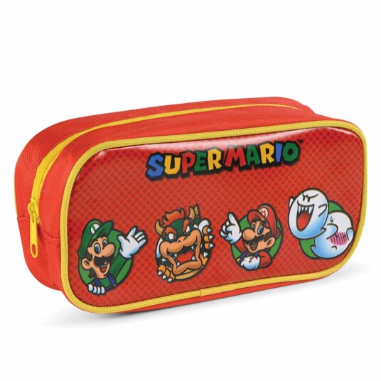 Super Mario Rødt Pennal med Mariofigurene