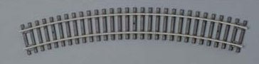 PIKO Skinnesett 224mm sving R2 - 6 stk