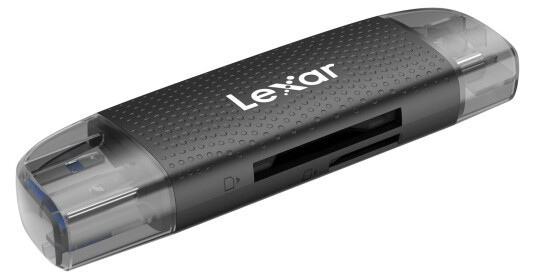 Lexar Dual Slot USB-A/C Kortleser for SD og microSD med 205MB/s