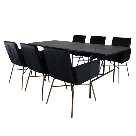 Venture Home Spisegruppe Venture Home Chicago med 6 Annika Stoler GR22161