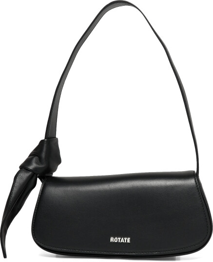ROTATE Leather Knot Strap Bag Black ONE SIZE ROTATE Leather Knot Strap Bag Black ONE SIZE