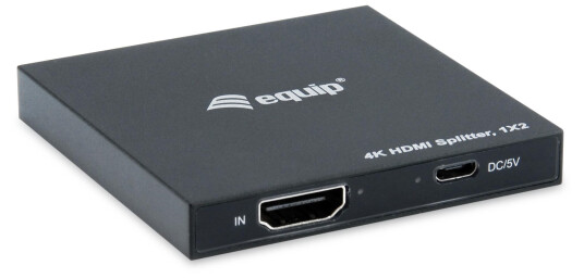 EQUIP HDMI Splitter 1.4 2 Port Ultra Slim 4K/30Hz schwarz EndlessOS