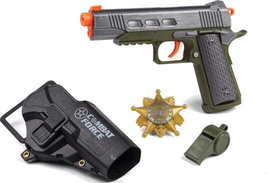 Gunman Militær Lekemaskinpistol Med Lyd Gunman Militær Lekemaskinpistol Med Lyd
