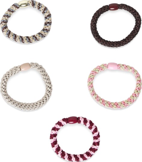 Pieces Pcjasmina Hair Elastic 5 Pack D2D Multi/patterned ONE SIZE