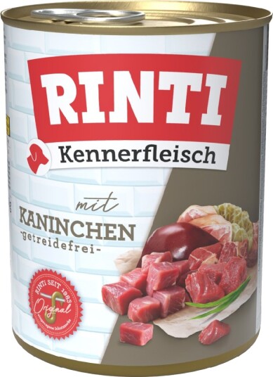 Rinti Våtfôr Kennerfleisch Kanin 24 X 800 G Rinti Våtfôr Kennerfleisch Kanin 24 X 800 G