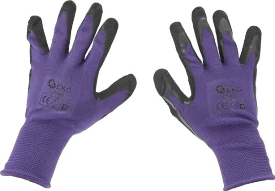 Geko Coated Vernehansker Størrelse 10 – Lilla 12/240