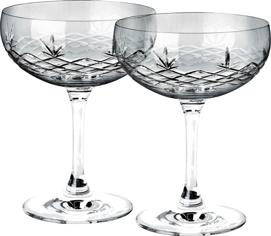 Frederik Bagger Crispy Gatsby Champagneglass 2 stk, Dark