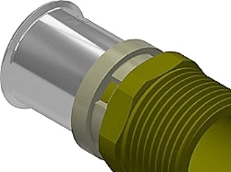 Futura Overgang 20 3/4 Press Overgang Nippe Parallell Gjenge Til Omløper Ecobrass