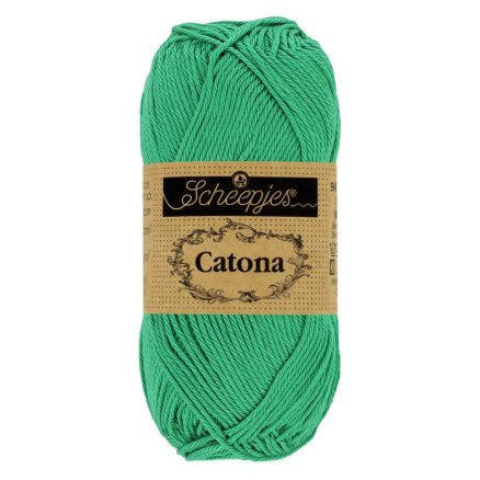 Scheepjes Catona Garn 241 Papegøye Grønn - 25g