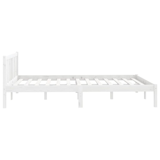 vidaXL Sengeramme hvit heltre furu 160x200 cm vidaXL Sengeramme hvit heltre furu 160x200 cm