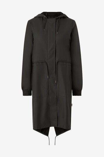 Rains   Regnparkas String W Parka   Svart