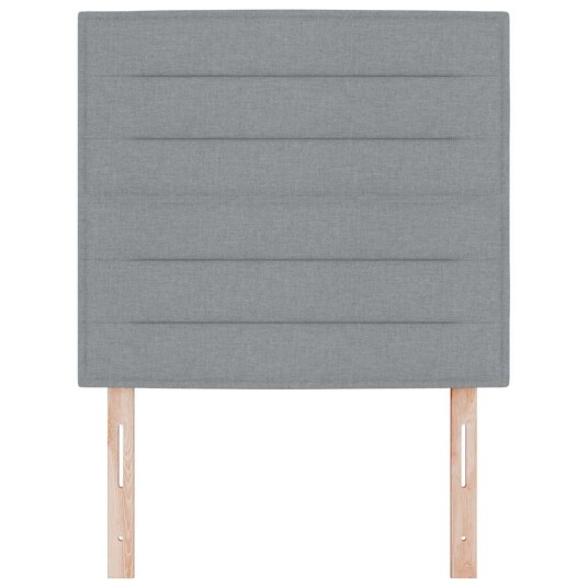 LED Hodegavl Linje Design Lys Grå 80 cm Stoff
