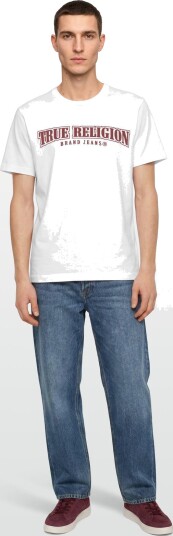 True Religion Relaxed Painted Hs Tee White XXL