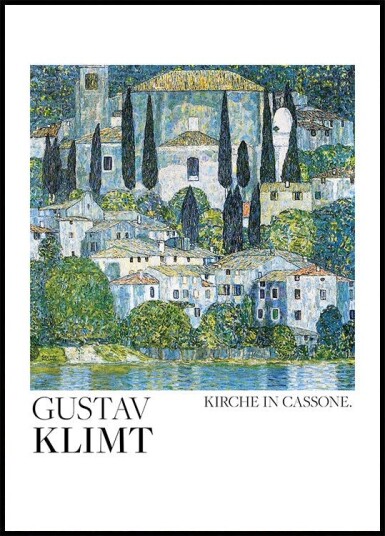 Kirche In Cassone 1913 Poster Plakat / 30x40cm