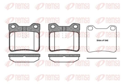 Bremseklosser REMSA 0321.10 Bremseklosser REMSA 0321.10