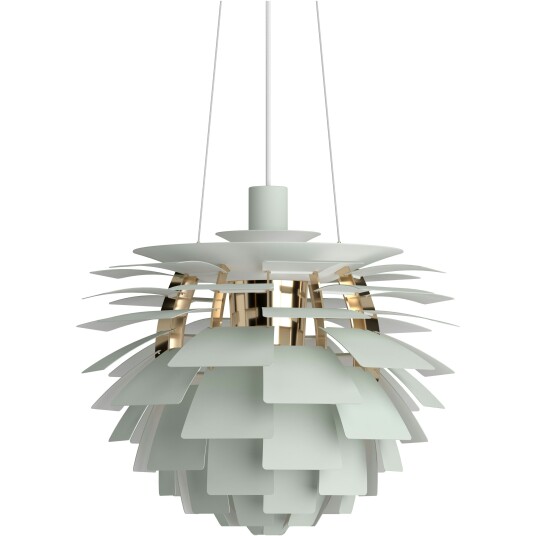 Louis Poulsen PH Artichoke Ø48cm Dusty green / messing Louis Poulsen PH Artichoke Ø48cm Dusty green / messing