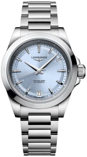 Longines Dameklokke L3.430.4.92.6 Conquest Blå/Stål Ø34 mm Longines Dameklokke L3.430.4.92.6 Conquest Blå/Stål Ø34 mm