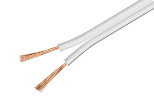 Goobay 2x0,75mm² 50m Høyttalerkabel Hvit