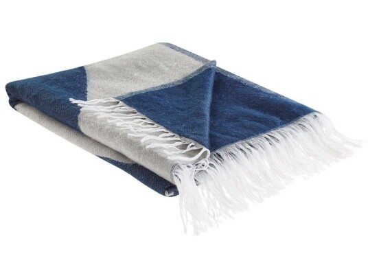 Beliani Pledd 130 X 170 Cm Beige/blå Halede