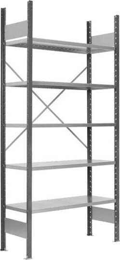 Lagerreol V06 Følgesektion 2500X600 Mm Åben / Galv Lagerreol V06 Følgesektion 2500X600 Mm Åben / Galv