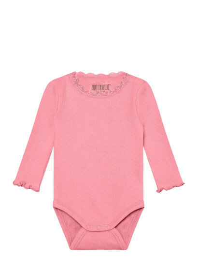 Huttelihut Body Ls Rib Pink 62