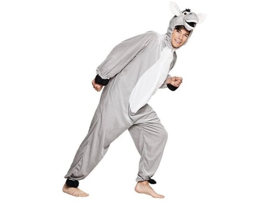 Boland 88010 Fancy Kostyme Voksen Unisex Dyr Dyr Grå Hvit