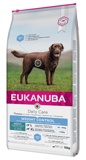 Eukanuba Daily Care Vektkontroll Hundefôr for Store Raser 15 kg