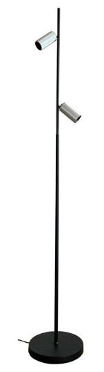 Decor F2 gulvlampe 10W 3000 Kelvin Dimbar Svart / Aluminium Decor F2 gulvlampe 10W 3000 Kelvin Dimbar Svart / Aluminium