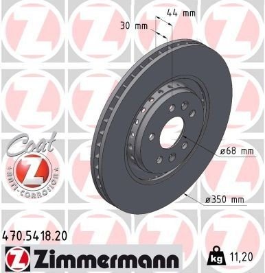 Bremseskive ZIMMERMANN 470.5418.20 Bremseskive ZIMMERMANN 470.5418.20