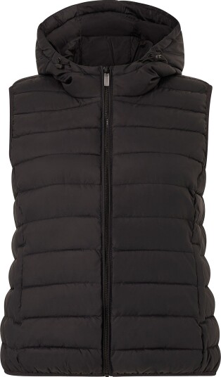 Only Carmakoma Vest carNew Tahoe Hood Waistcoat Svart