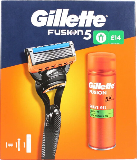 Gillette Fusion5 Sæt Barberskraber + Barberskum