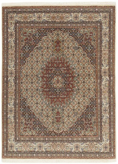 Håndknyttet. Opphav: Persia Moud Teppe 145x195