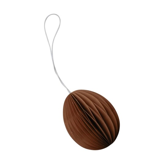 DBKD Ovoid påskepynt papir 7 cm Terracotta