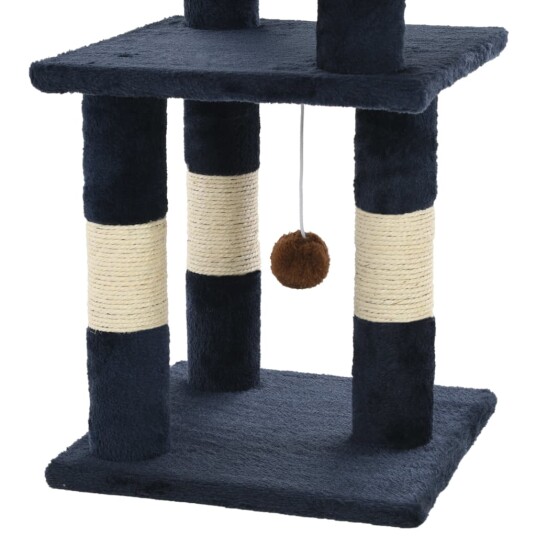 Vidaxl Kloretre Med Klorestolper I Sisal 65 cm Blå