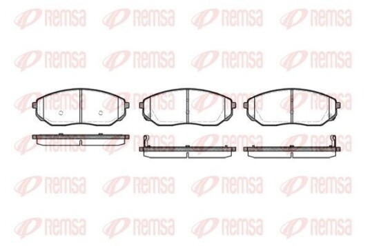 Bremseklosser REMSA 1041.02 Bremseklosser REMSA 1041.02