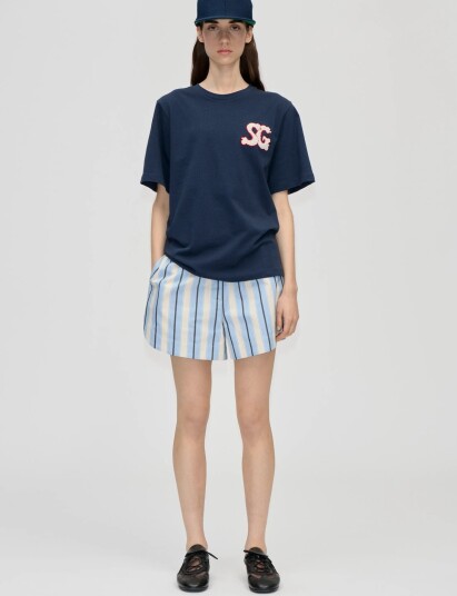 STINE GOYA 2243 Light Jersey Short Sleeve T S   Navy   XS